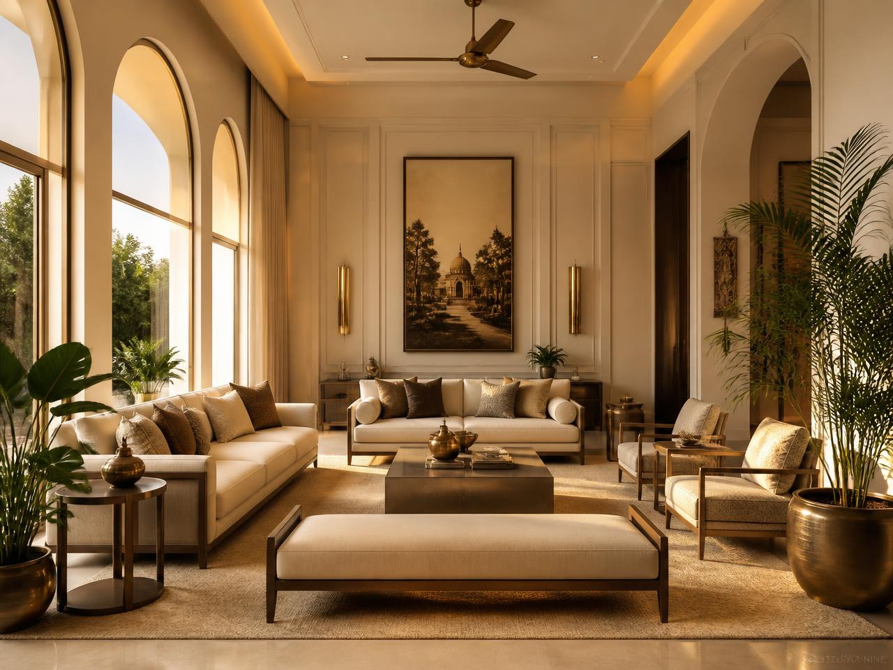 Golden Hour Living Room